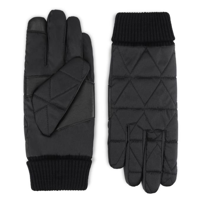 Isotoner® Mens Water Repellent Glove Black Extra Image 2